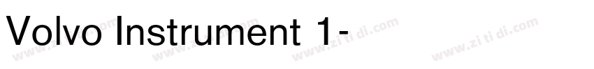 Volvo Instrument 1字体转换